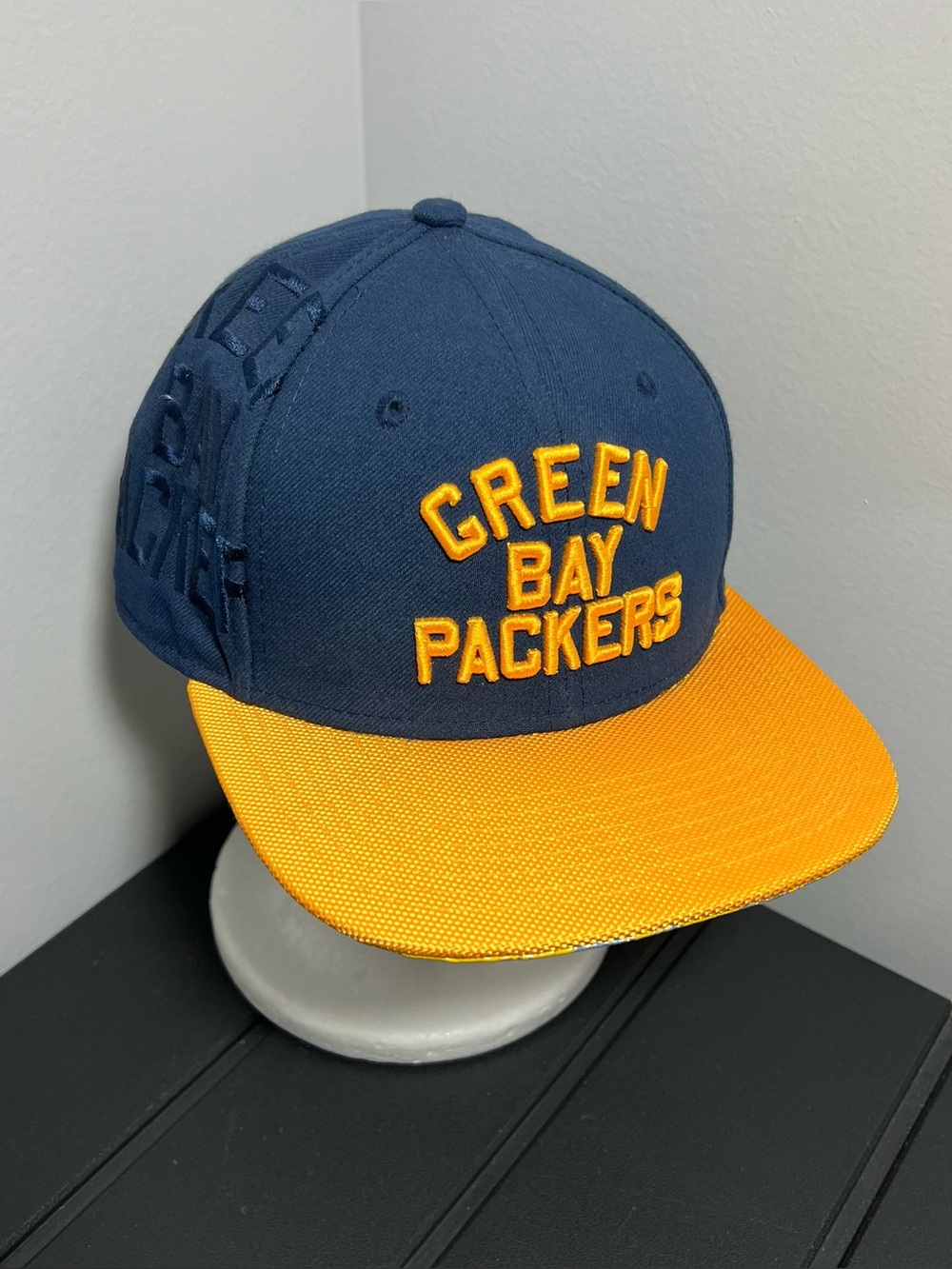 New Era 9Fifty Green Bay Packers Blue Yellow Snapback Hat Adult OSFM